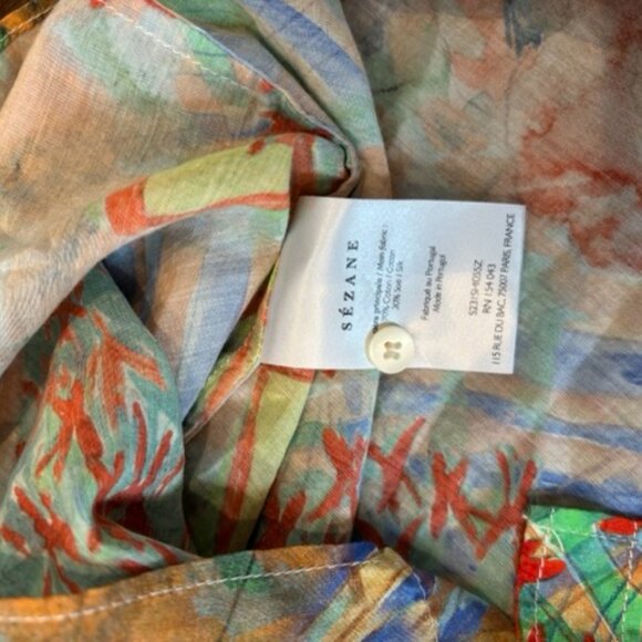 Sezane X Geoffroy Pithon Pierro Shirt, Size 44 - Picture 4 of 6
